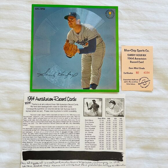 6.5 X 6.5 SANDY FAIRFAX Postcard with Certificate. - Picture 5 of 5